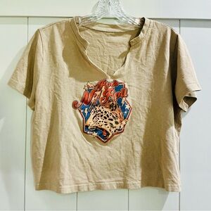 SHEIN Beige Casual Tee